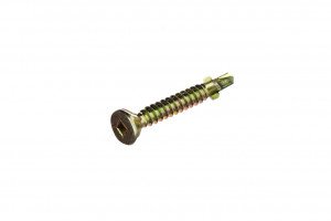 Self Drilling Screws - Countersunk Square Drive - Self Embedding Winged